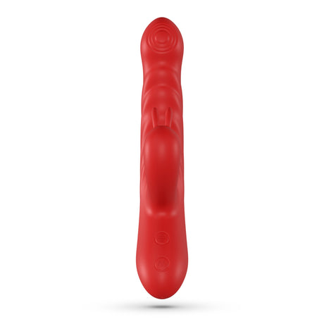Rabbit-Vibrator Lapin mit Stoßfunktion Rot