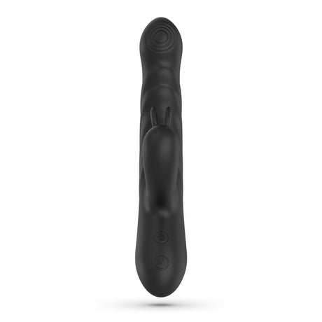 Rabbit-Vibrator Lapin mit Stoßfunktion Schwarz