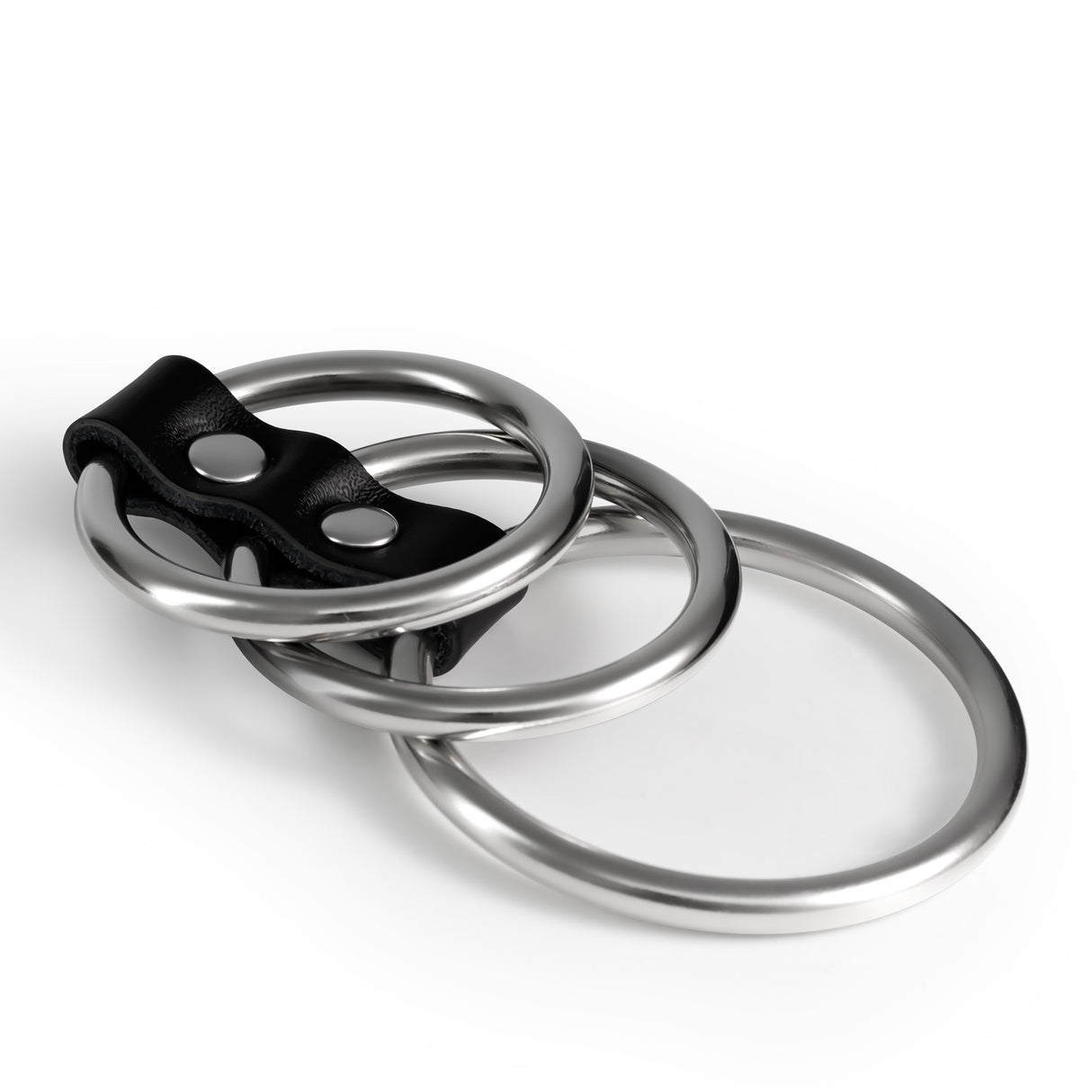 Penisring-Set Saruman 3-teilig aus Metall Schwarz Ø 3,8 cm