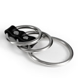 Penisring-Set Saruman 3-teilig aus Metall Schwarz Ø 3,8 cm