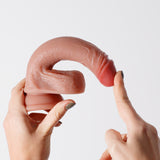 Dildo Inviktus 7 aus Flüssigsilikon Hautfarbe