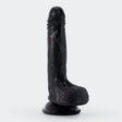 Dildo Inviktus 7 aus Flüssigsilikon Schwarz 13 x Ø 3,5 cm