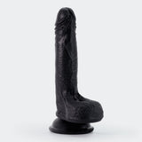 Dildo Inviktus 7 aus Flüssigsilikon Schwarz