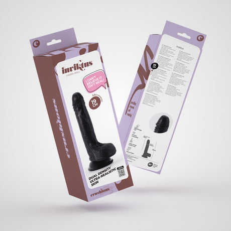 Dildo Inviktus 7 aus Flüssigsilikon Schwarz