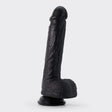 Dildo Inviktus 8 aus Flüssigsilikon Schwarz 16 x Ø 3,7 cm