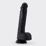 Dildo Inviktus 8 aus Flüssigsilikon Schwarz
