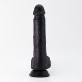 Dildo Inviktus 8 aus Flüssigsilikon Schwarz