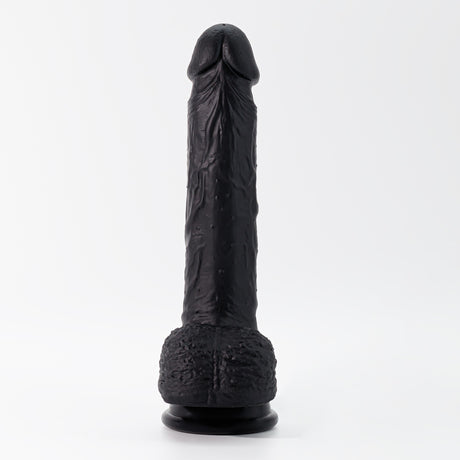 Dildo Inviktus 8 aus Flüssigsilikon Schwarz