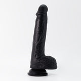 Dildo Inviktus 8 aus Flüssigsilikon Schwarz
