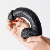 Dildo Inviktus 8 aus Flüssigsilikon Schwarz