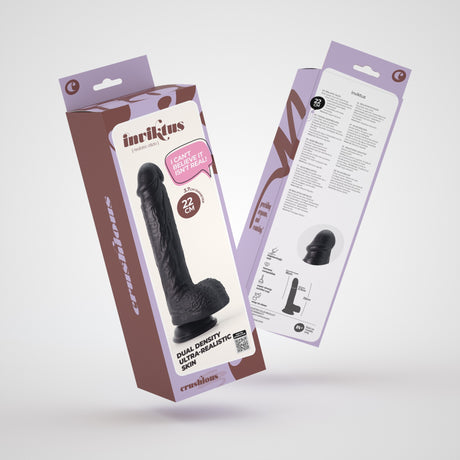 Dildo Inviktus 8 aus Flüssigsilikon Schwarz