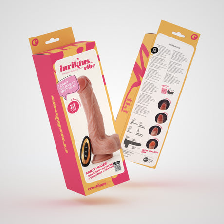 Vibrator Inviktus Vibe 8,5 aus Flüssigsilikon Hautfarbe