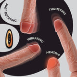 Vibrator Inviktus Vibe 8,5 aus Flüssigsilikon Hautfarbe