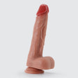 Dildo Inviktus 9 aus Flüssigsilikon Natur 17 x Ø 4,2 cm