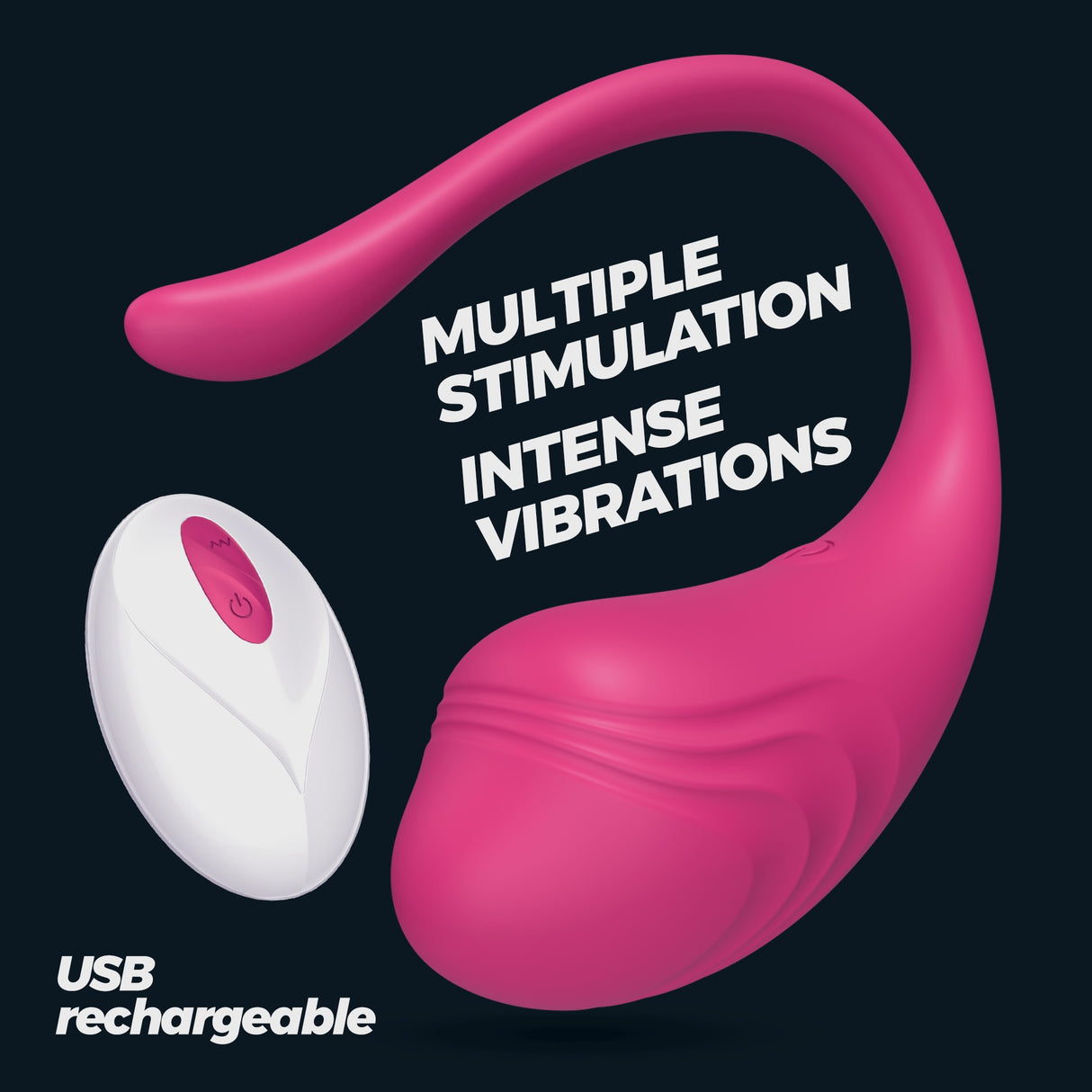 Vibro-Ei Tamago mit Akku und Fernbedienung Rosa