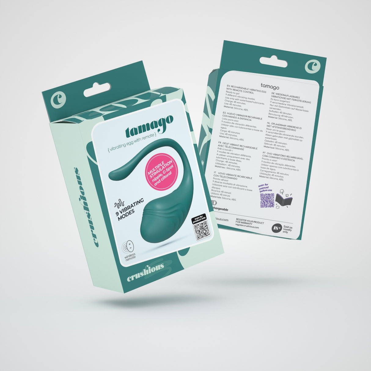 Vibro-Ei Tamago mit Akku und Fernbedienung Grün