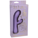 Rabbit-Vibrator Aura mit Akku Violett 8,9 cm