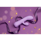 Rabbit-Vibrator Aura mit Akku Violett 8,9 cm