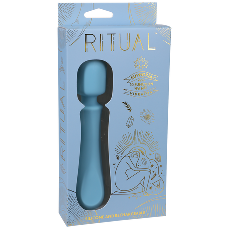 Vibrator Euphoria mit Akku Blau 17,1 x Ø 3,8 cm