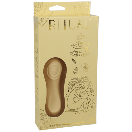 Vibrator Sol pulsierend mit Akku Gelb 11 cm