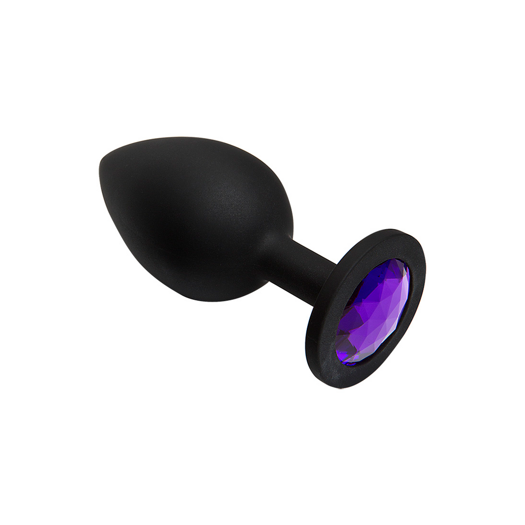 Analplug Booty Bling groß Violett 8,6 x Ø 3,8 cm