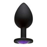 Analplug Booty Bling groß Violett 8,6 x Ø 3,8 cm