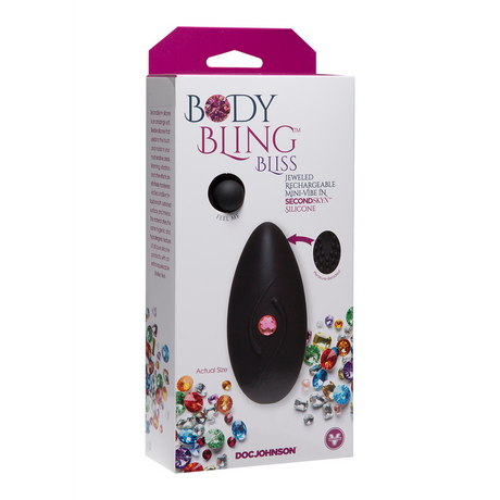 Mini-Vibrator Bliss flexibel Schwarz 4,2 x Ø 10,8 cm