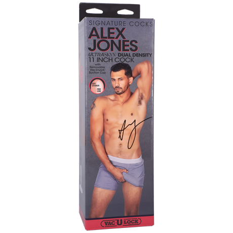 Realistischer Dildo Alex Jones Braun 23,5 x Ø 5,1 cm