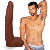 Realistischer Dildo Alex Jones Braun 23,5 x Ø 5,1 cm
