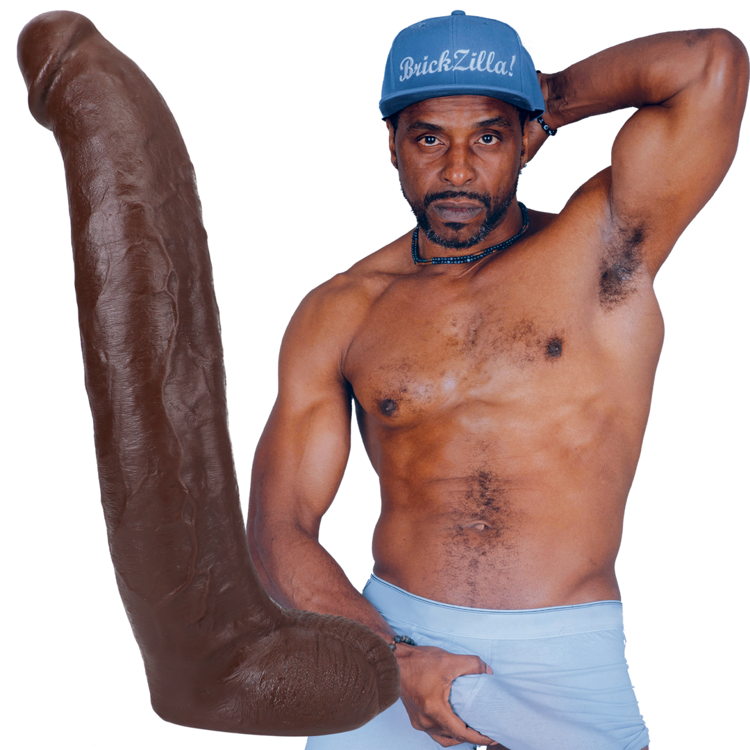 Realistischer Dildo Brickzilla Braun 27,9 x Ø 5,6 cm