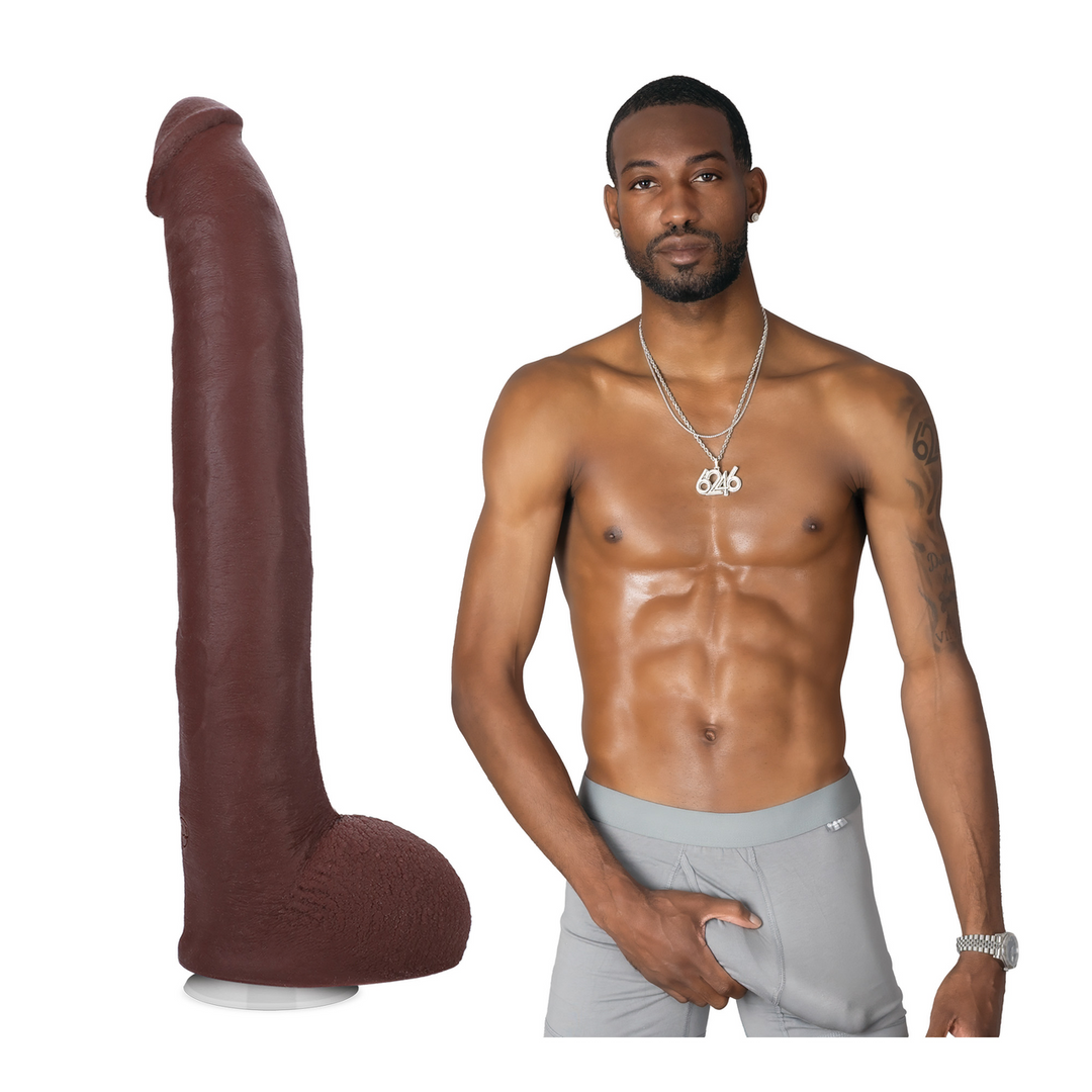 Realistischer Dildo Hollywood Cash Schokolade 25,4 x Ø 4,6 cm
