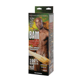 Realistischer Dildo Bam Schwarz 25,2 x Ø 6,9 cm