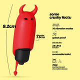 Vibro-Ei O-Pet Devil mit 10 Vibrationsmodi Schwarz Ø 2,5 cm Modell 2