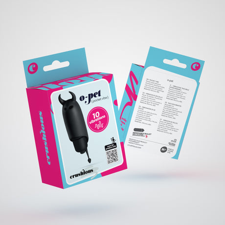 Vibro-Ei O-Pet Devil mit 10 Vibrationsmodi Schwarz Ø 2,5 cm
