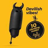 Vibro-Ei O-Pet Devil mit 10 Vibrationsmodi Schwarz Ø 2,5 cm