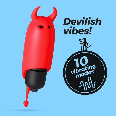 Vibro-Ei O-Pet Devil mit 10 Vibrationsmodi Schwarz Ø 2,5 cm Modell 2