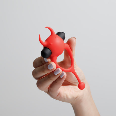 Penisring Daemon mit Vibration Schwarz