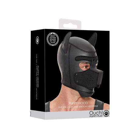 Fetisch-Maske Puppy aus Neopren Schwarz – Ansicht 2