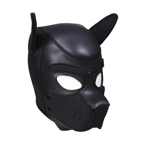 Fetisch-Maske Puppy aus Neopren Schwarz – Ansicht 4