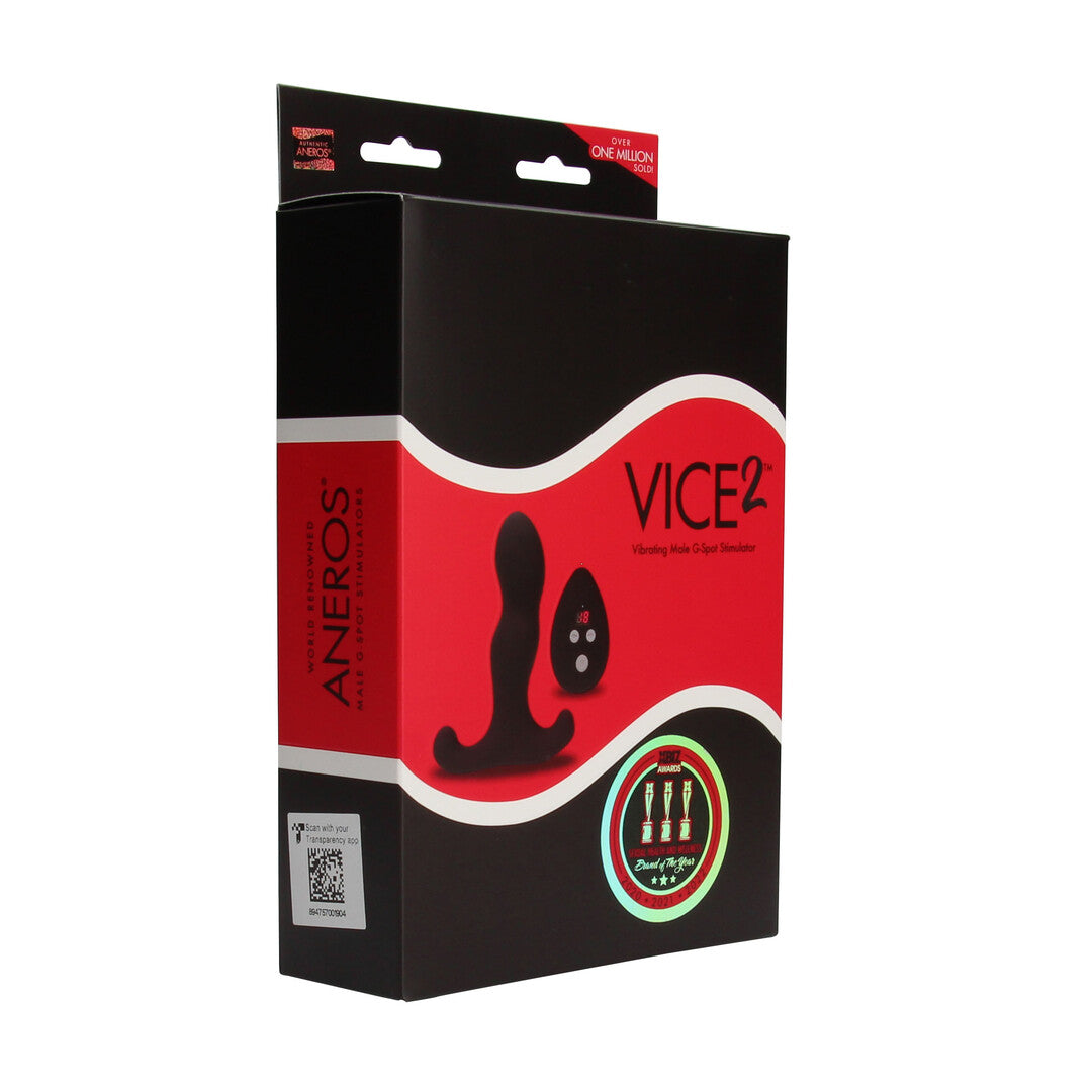 Prostata-Vibrator Aneros Vice 2 Schwarz 13,5 x Ø 3,1 cm – Ansicht 2