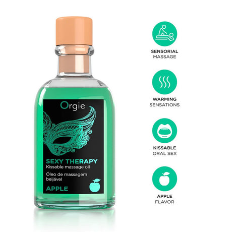 Massageöl Sexy Therapy Lips Apfel 100 ml