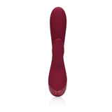 Rabbit-Vibrator aus weichem Silikon Kirschrot