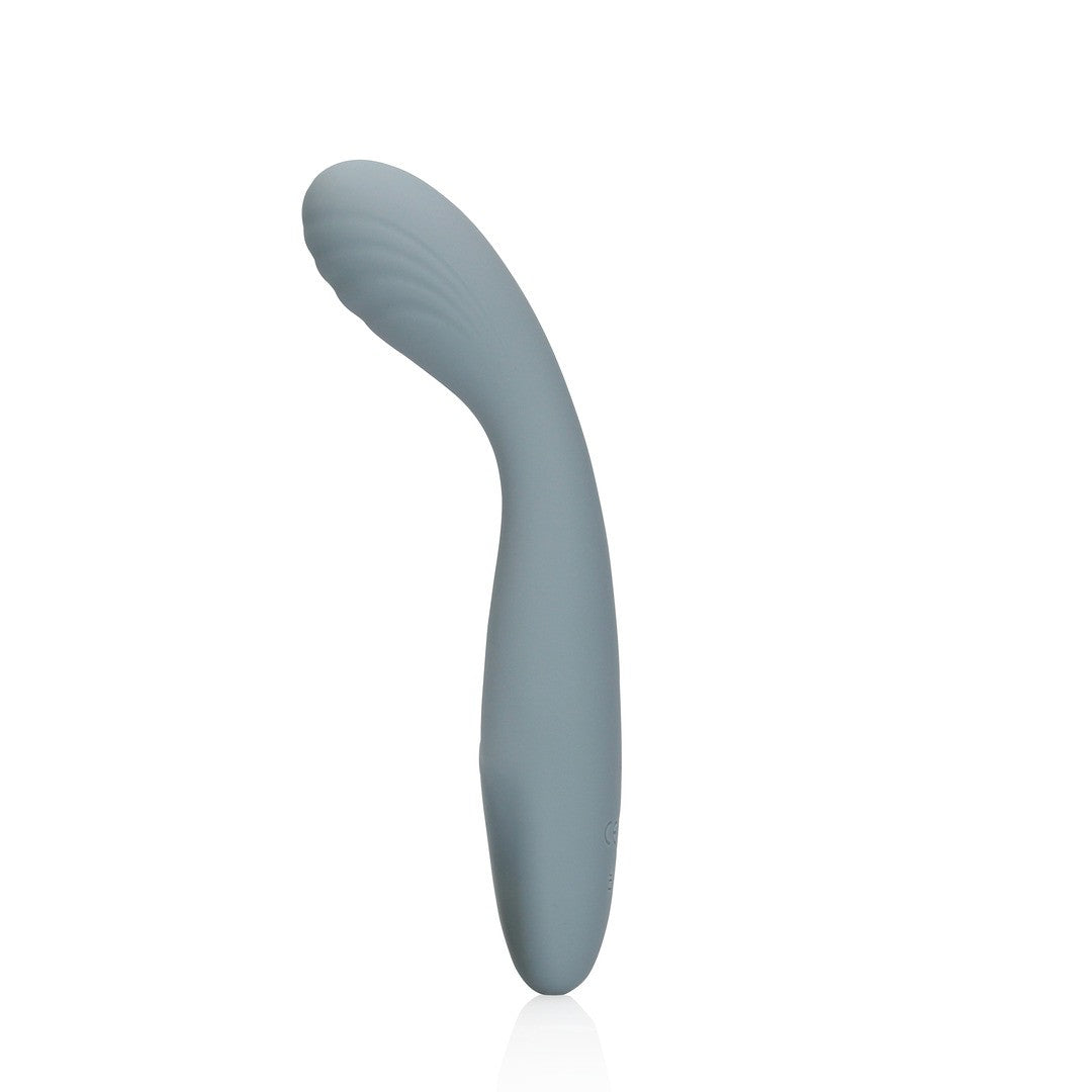 G-Punkt-Vibrator aus weichem Silikon Grau