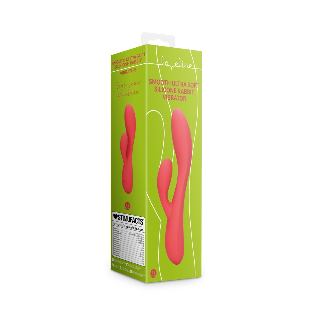 Rabbit-Vibrator aus ultraweichem Silikon Rosa