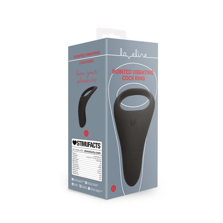 Penisring mit Vibration und Stimulationsspitze Schwarz