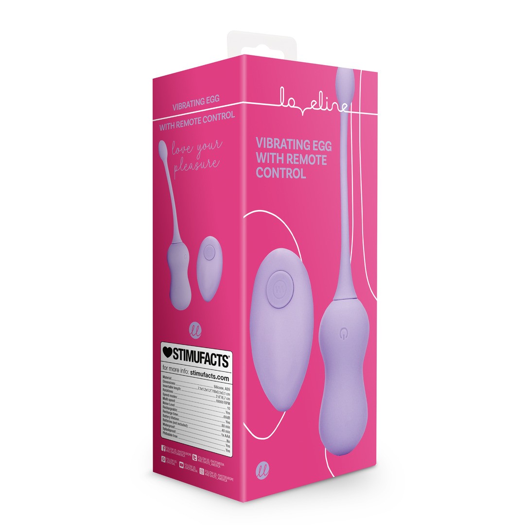 Vibro-Ei mit Fernbedienung Lila