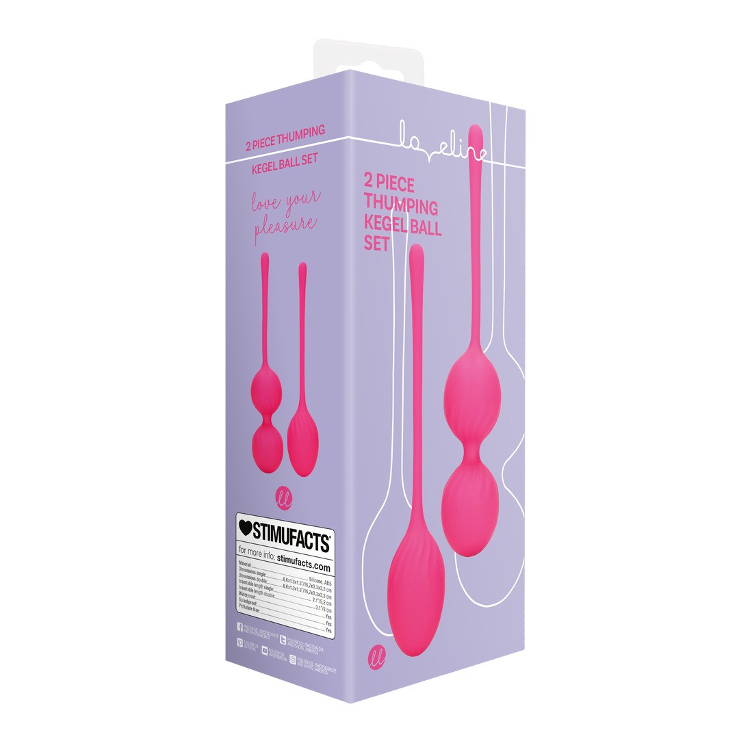 Liebeskugeln mit Klopffunktion Rosa 5,2 x Ø 3,3 cm