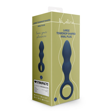 Analplug in Tropfenform Blau 17,7 x Ø 5,6 cm