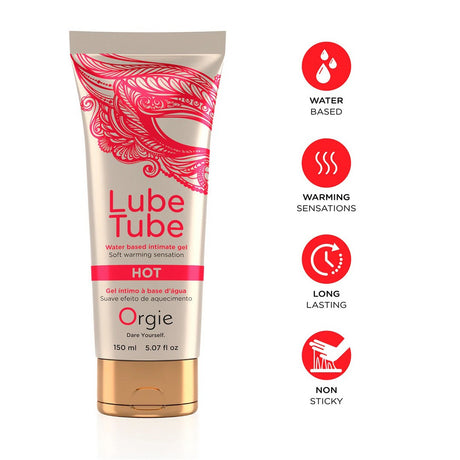 Gleitgel Lube Tube Hot mit Wärmeeffekt 150 ml