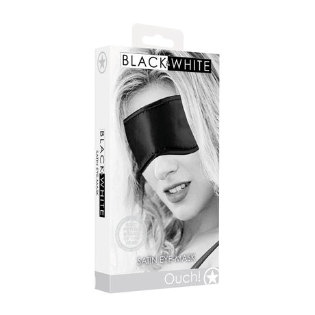 Augenmaske aus Satin Schwarz